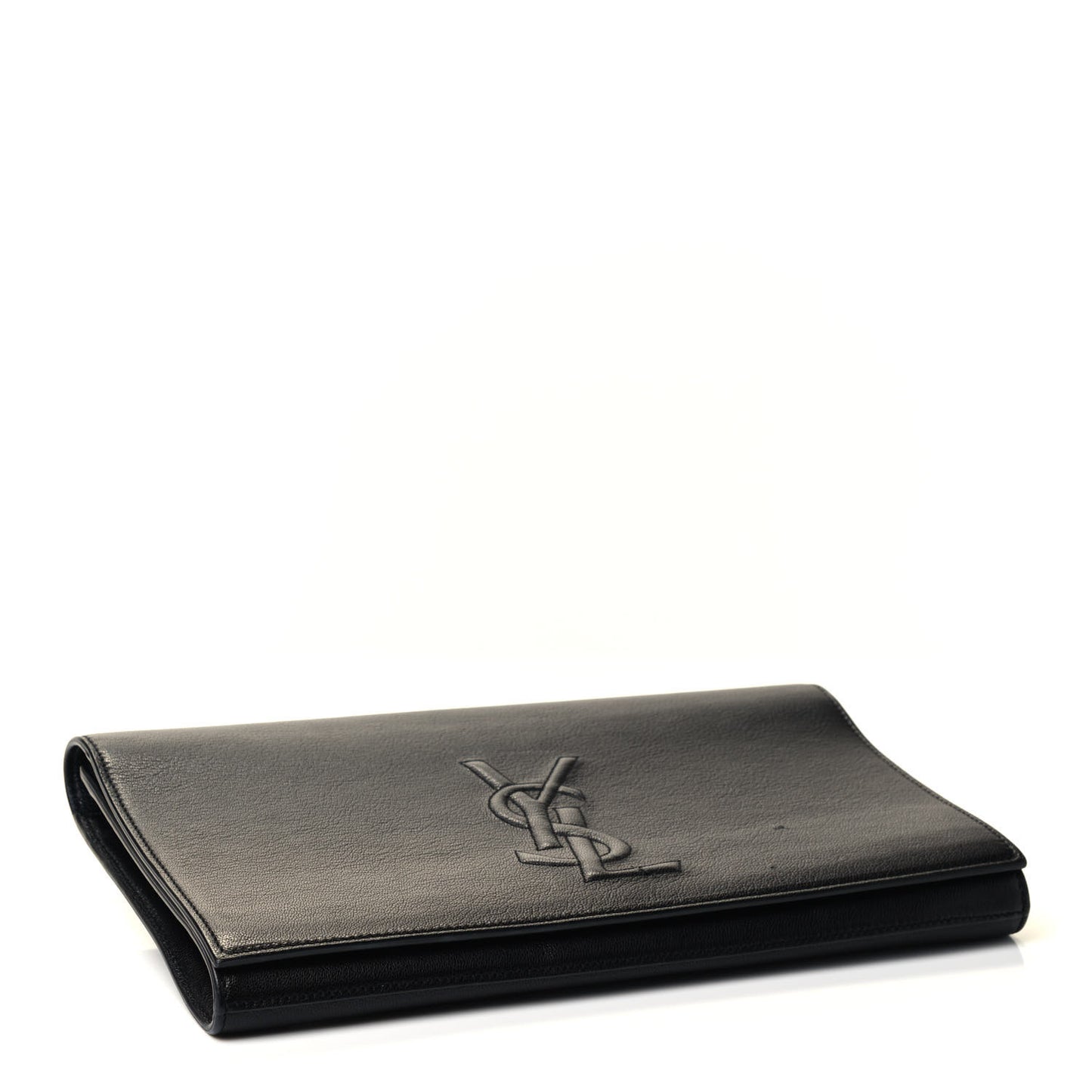 Calfskin Monogram Large Belle De Jour Clutch Black