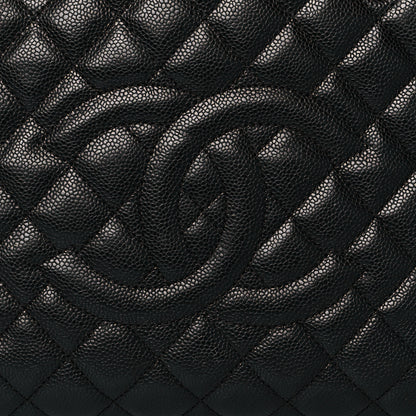 Chanel Caviar Quilted Grand Shopping Tote GST Black 7 of 10