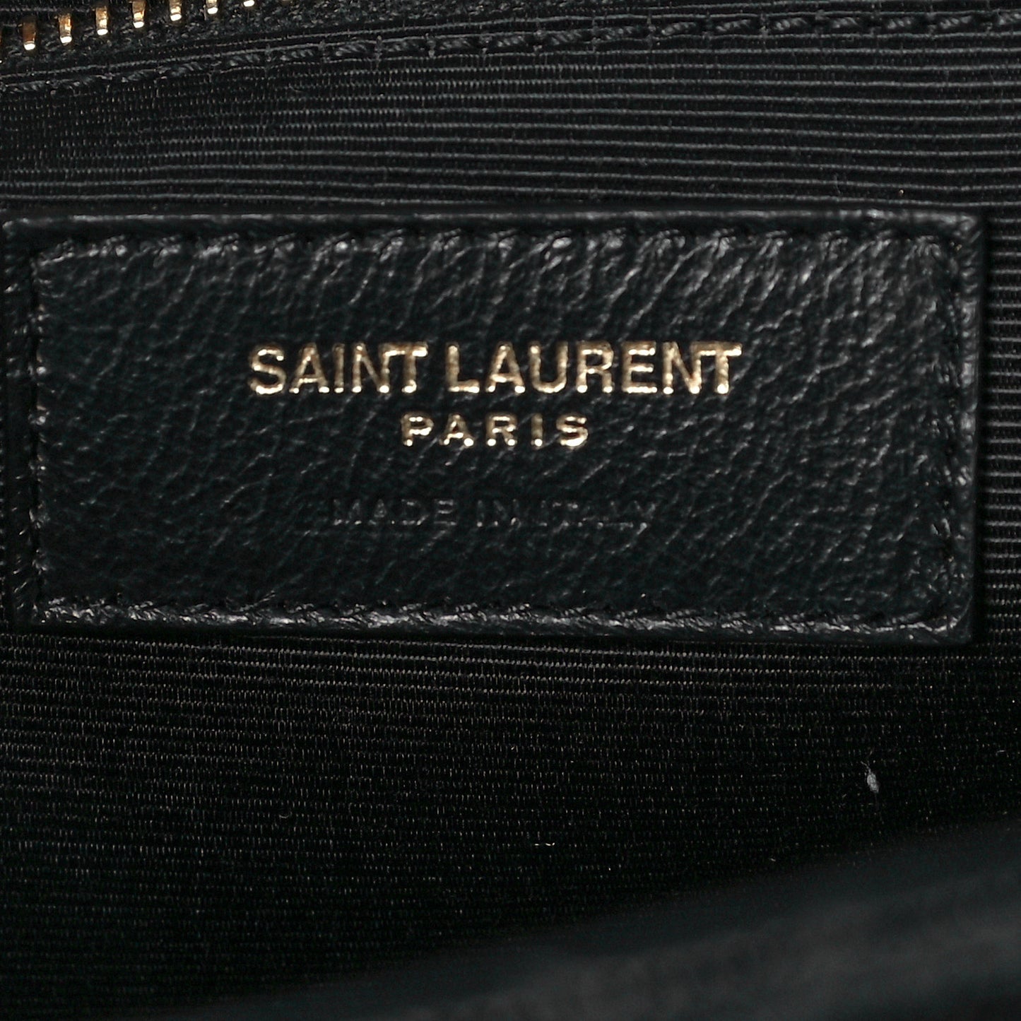 Grain De Poudre Textured Mixed Matelasse Large Triquilt Monogram Satchel Black