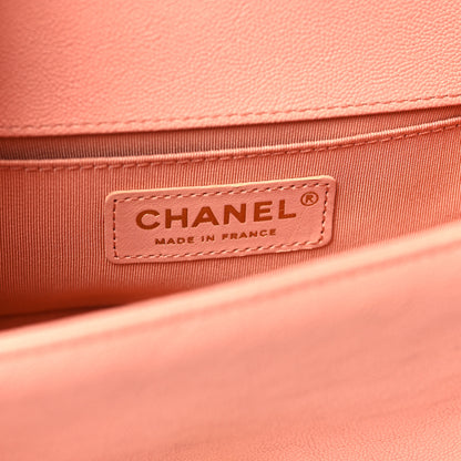 Chanel Caviar Quilted Small Boy Flap Light Pink 6 of 10