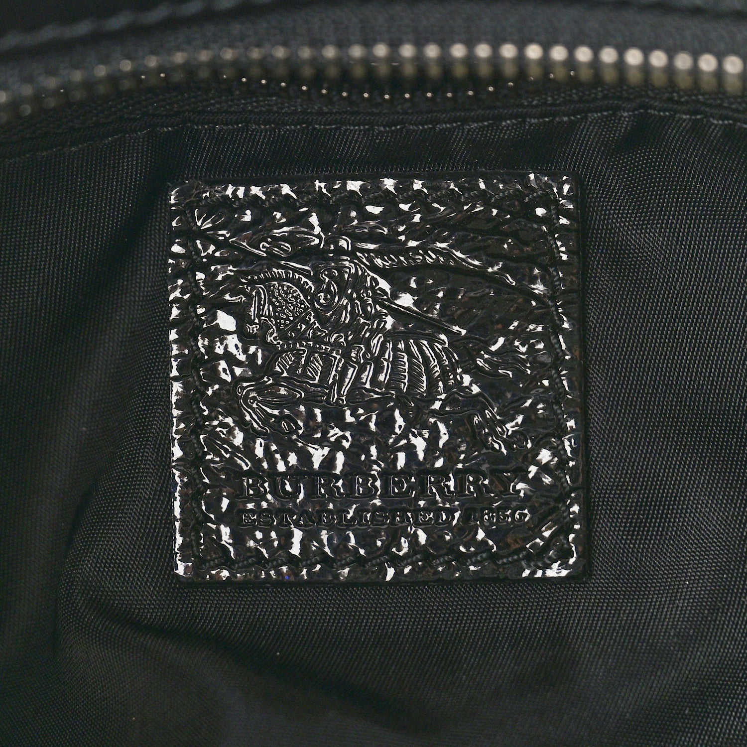 Burberry Beat Check Small Brooklyn Hobo Black 6 of 9