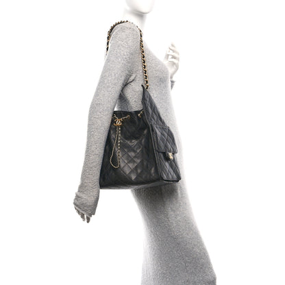 Chanel Caviar Quilted Medium Chanel 25 Handbag Black 2 of 11