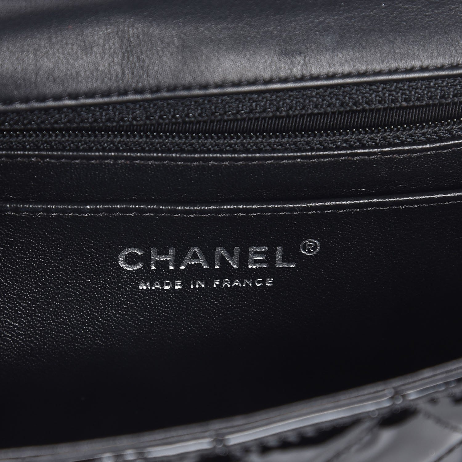 Chanel Patent Calfskin Quilted Mini Rectangular Flap Black 6 of 8