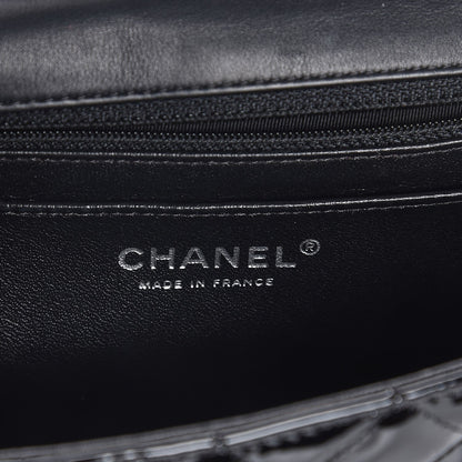 Chanel Patent Calfskin Quilted Mini Rectangular Flap Black 6 of 8