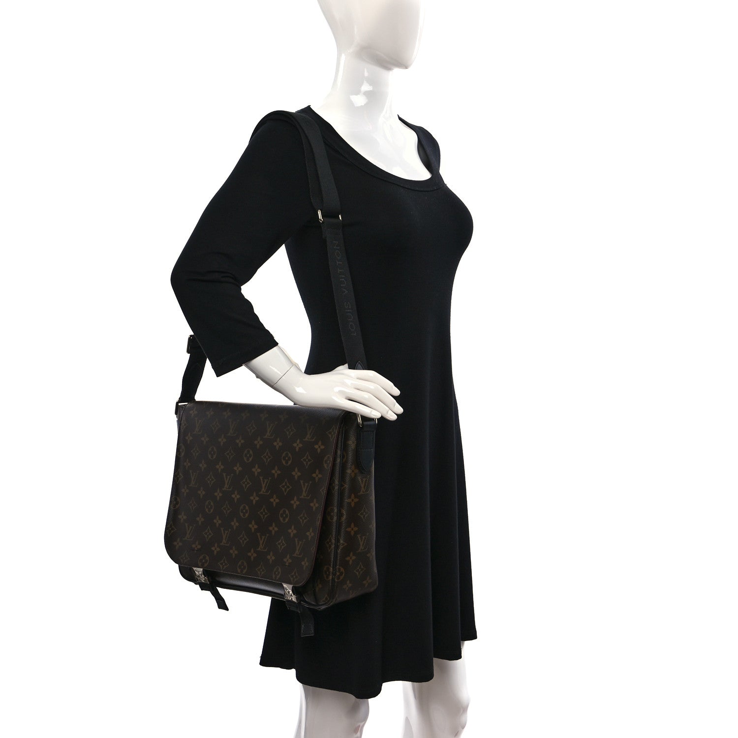 Louis Vuitton Monogram Macassar Clarence Messenger 2 of 10