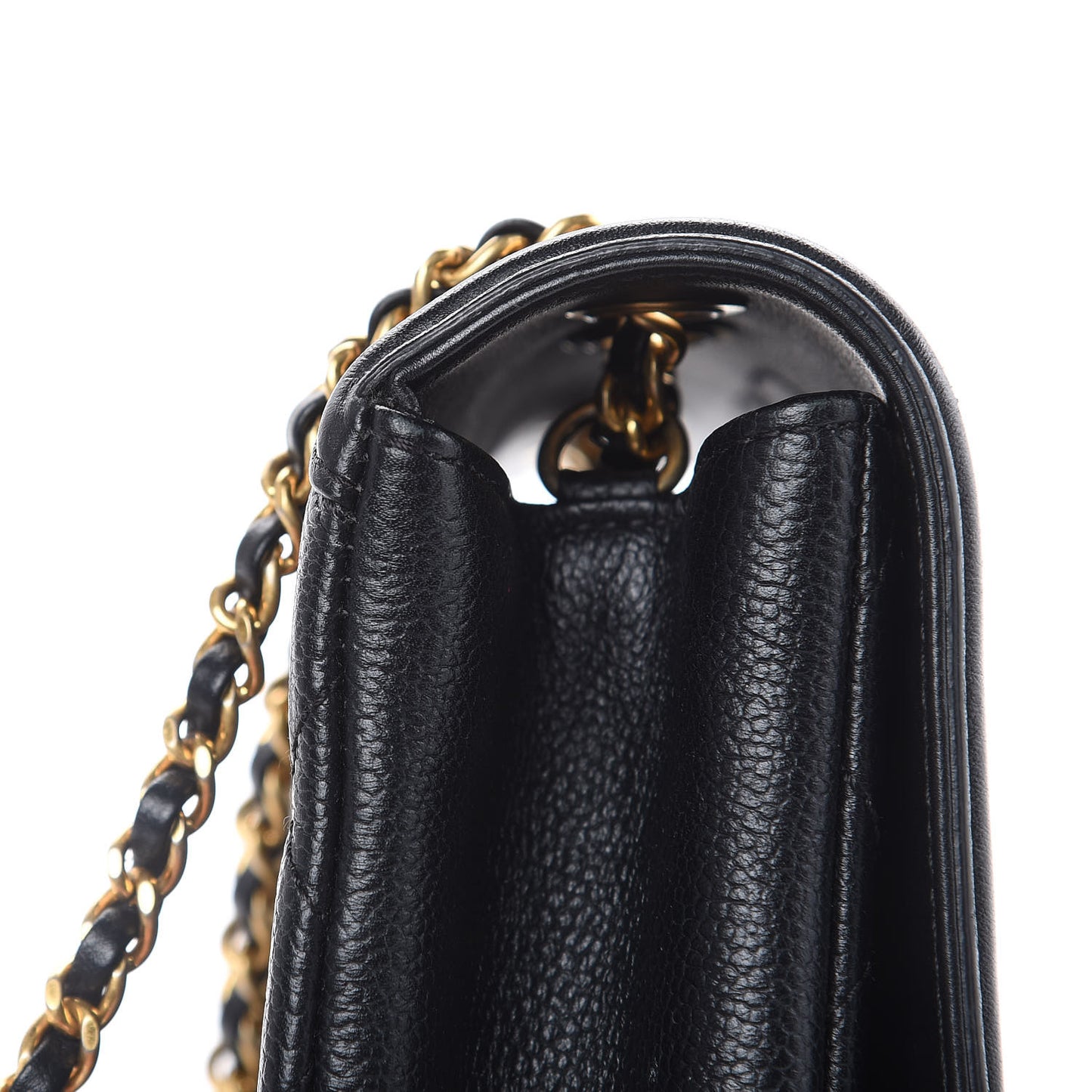 Caviar Quilted Small CC Filigree Flap Black