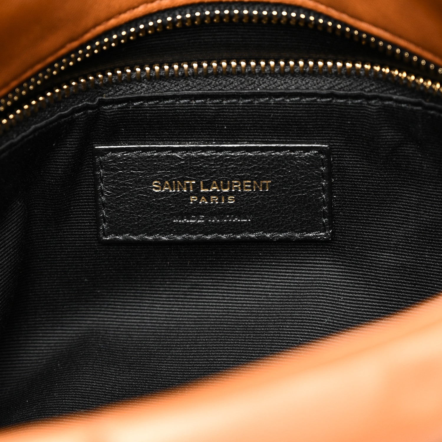 Saint Laurent Lambskin Quilted Small Loulou Puffer Monogram Chain Satchel Dark Honey 6 of 10