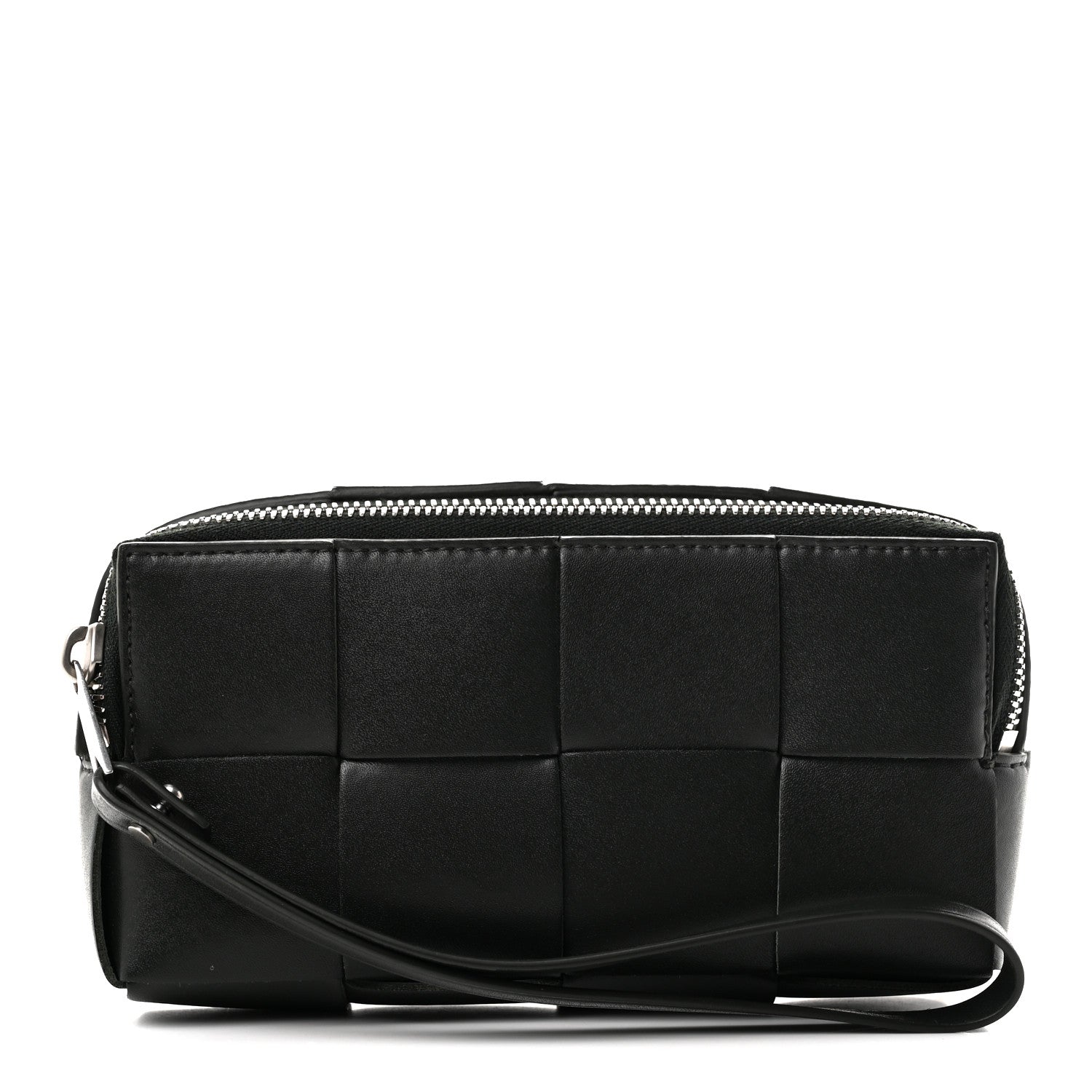 Bottega Veneta Nappa Maxi Intrecciato Cassette Wristlet Pouch Dark Moss 1 of 6
