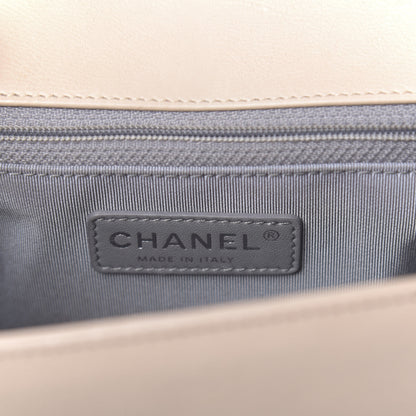 Chanel Quilted Double Stitch New Medium Boy Flap Beige 7 of 17
