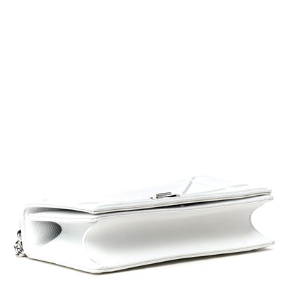 Christian Dior Grained Calfskin Small Diorama Flap Bag White 3 of 4