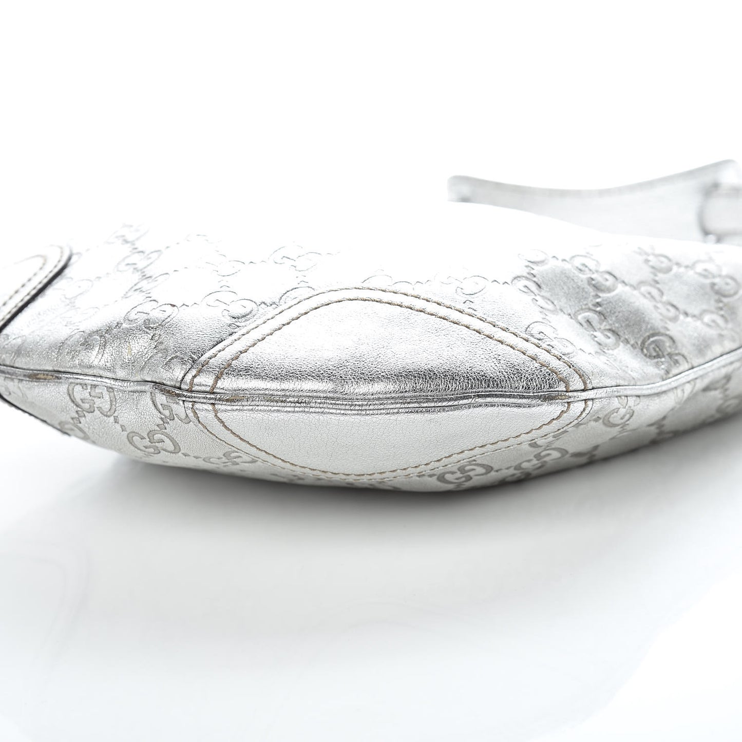 Guccissima Small Princy Hobo Silver