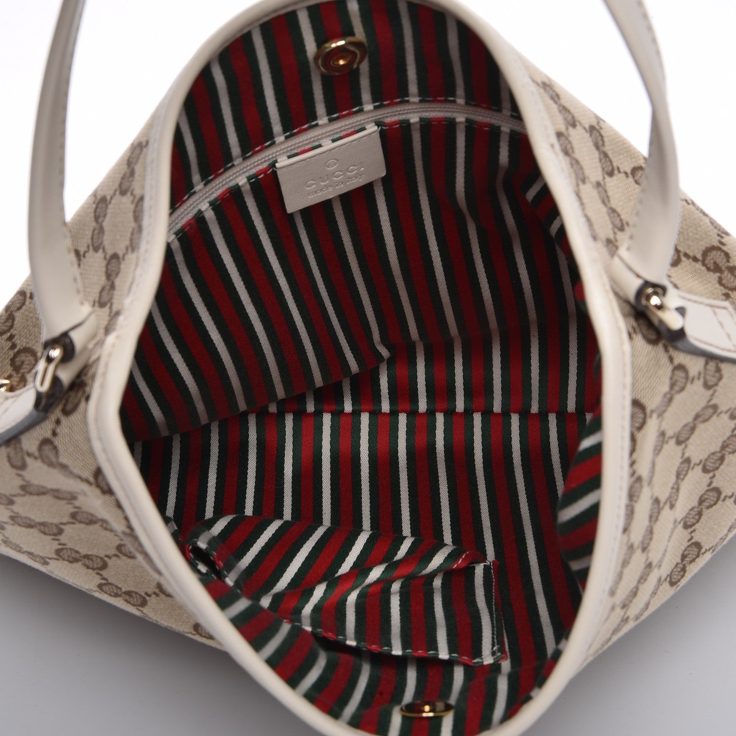 Gucci Monogram Medium New Britt Hobo Off White 5 of 7