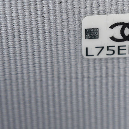 Chanel Caviar Quilted Large Gusset Flap Wallet Light Blue 9 of 10