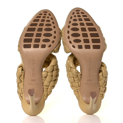 Bottega Veneta Nappa Twisted Padded Intrecciato Curve Slide Sandals 36.5 Tapioca 5 of 7