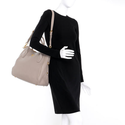 Prada Vitello Daino Tote Pomice 2 of 11
