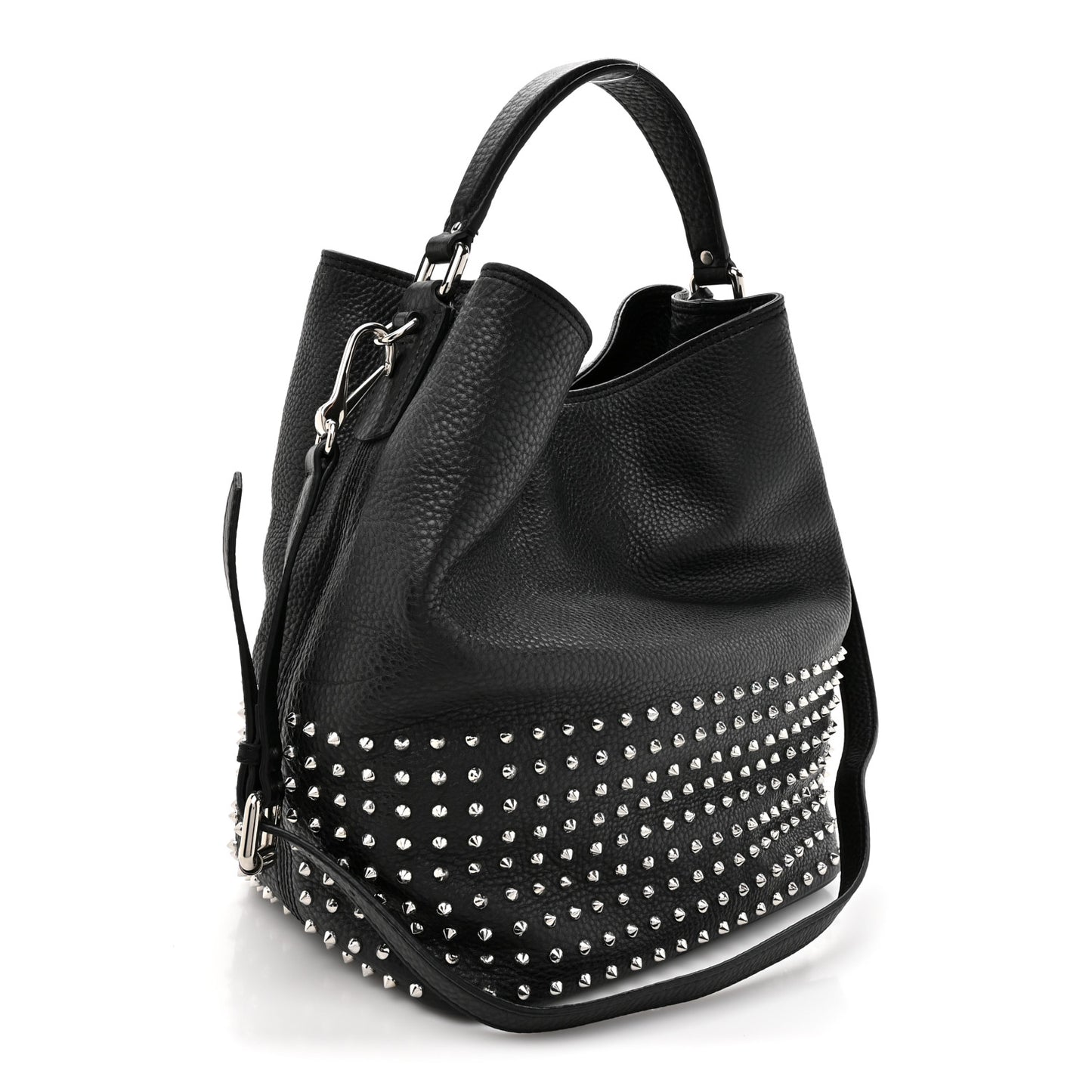 Calfskin Studded Medium Susanna Hobo Black