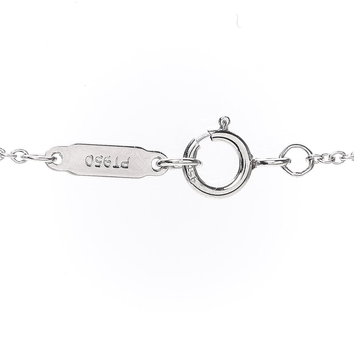 Platinum Diamond Circlet Drop Pendant Necklace