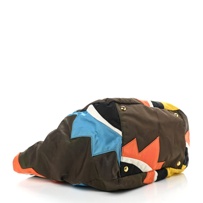 Prada Tessuto Nylon Chain Tote Multicolor 4 of 13