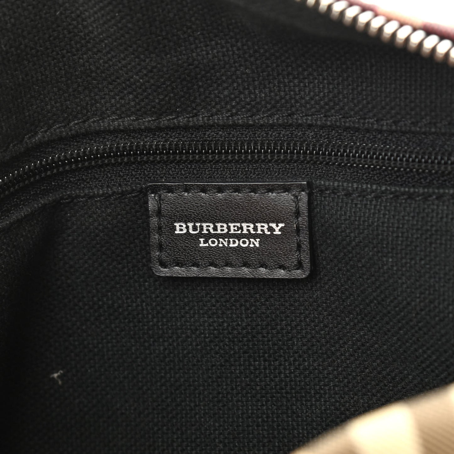 House Check Barrel Bag Black