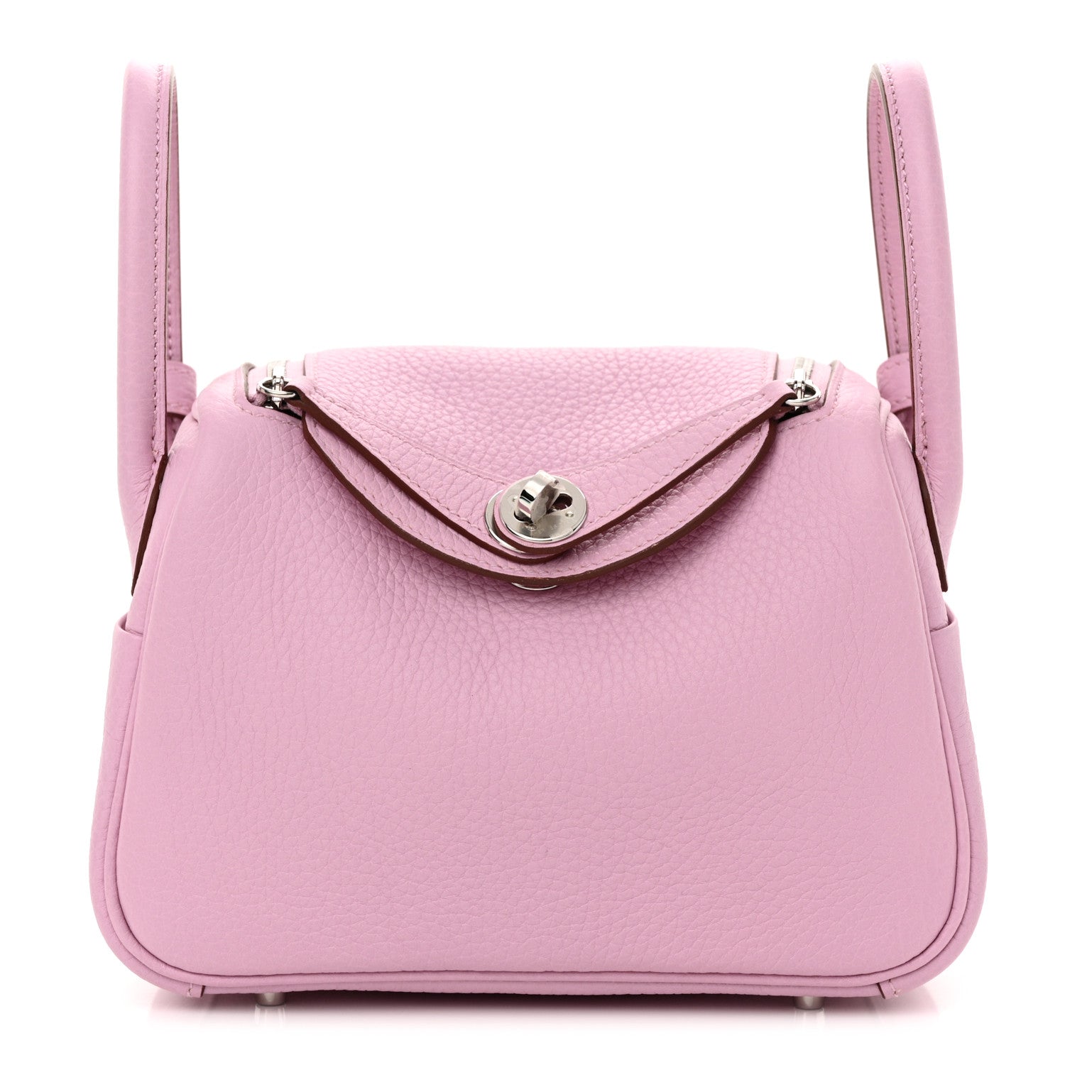 Hermes Taurillon Clemence Mini Lindy 20 Mauve Sylvestre 1 of 11