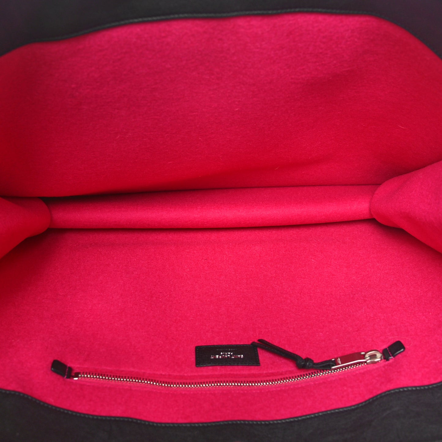 Wool Rive Gauche Tote Fuchsia