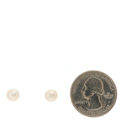 Mikimoto 18K Yellow Gold Akoya Pearl 6.5-7mm Stud Earrings 2 of 4