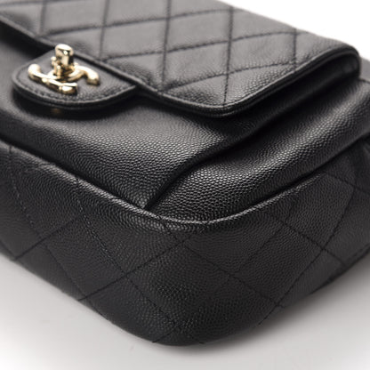 Chanel Caviar Quilted CC Day Camera Case Black 7 of 10