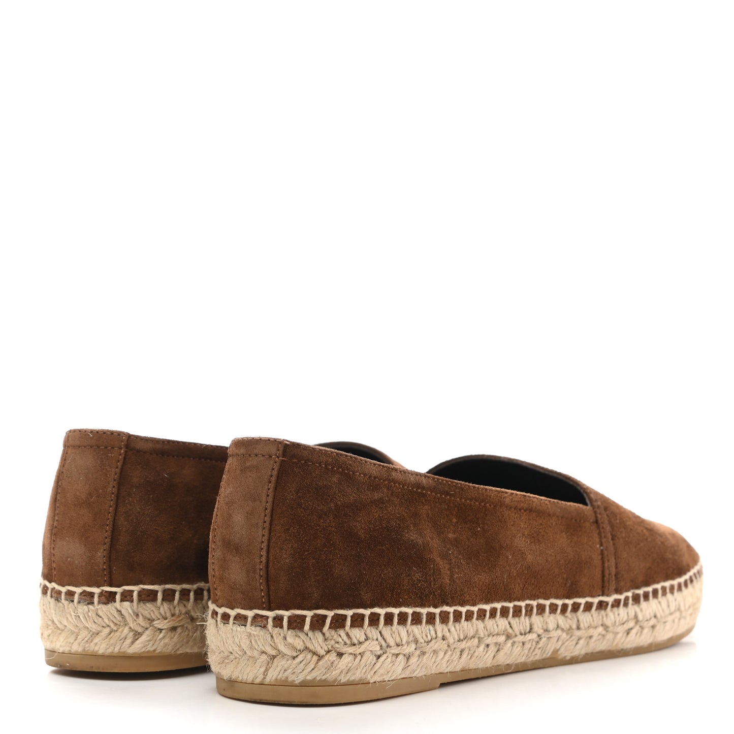 Suede Monogram Espadrilles 38 Brown