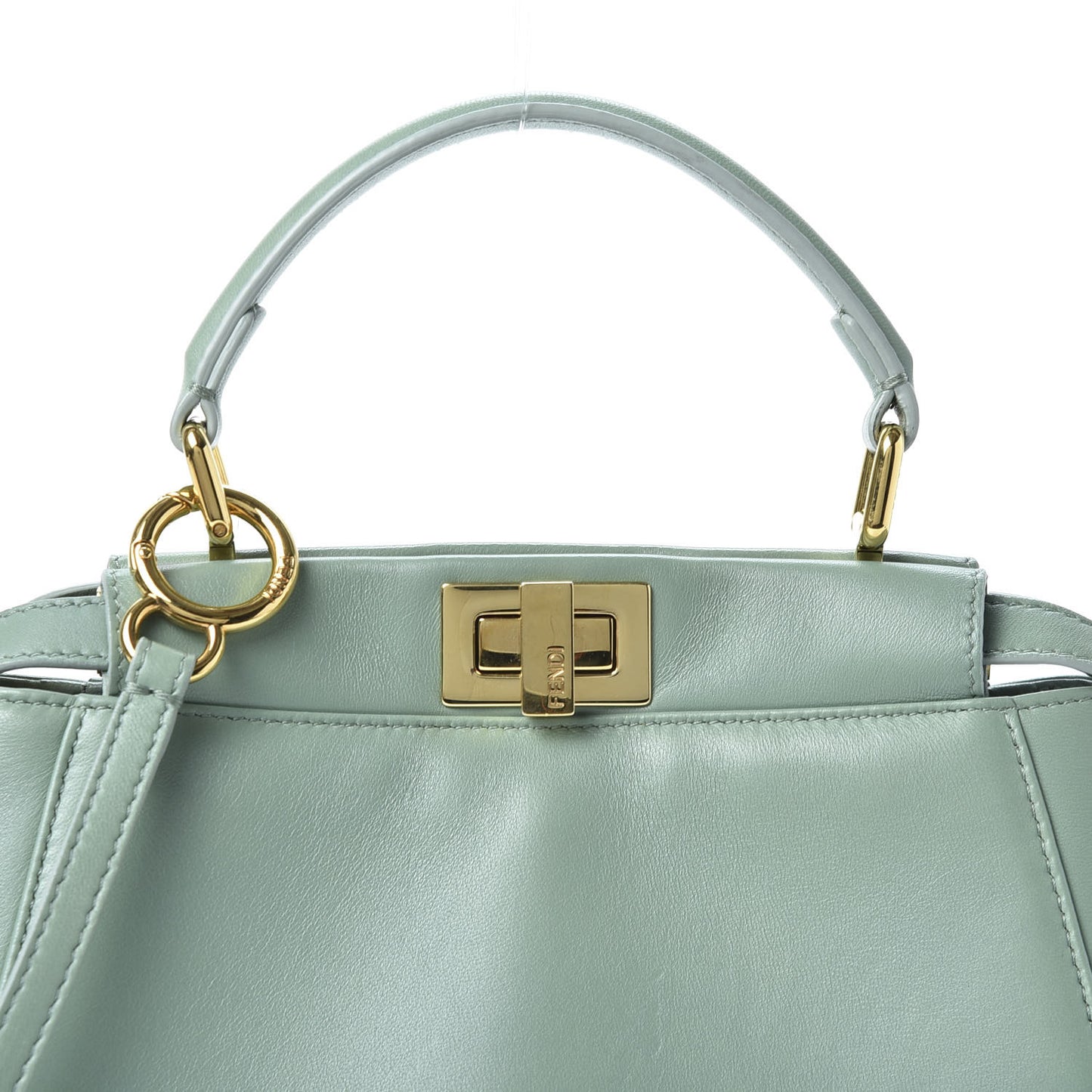 Nappa Mini Peekaboo Iconic Satchel Menta