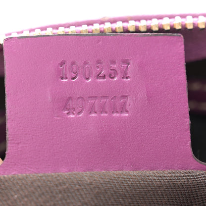 Gucci Monogram Vintage Web Small Boston Purple 7 of 12