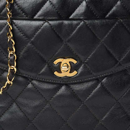 Chanel Lambskin Quilted Shoulder Bag Black 9 of 13