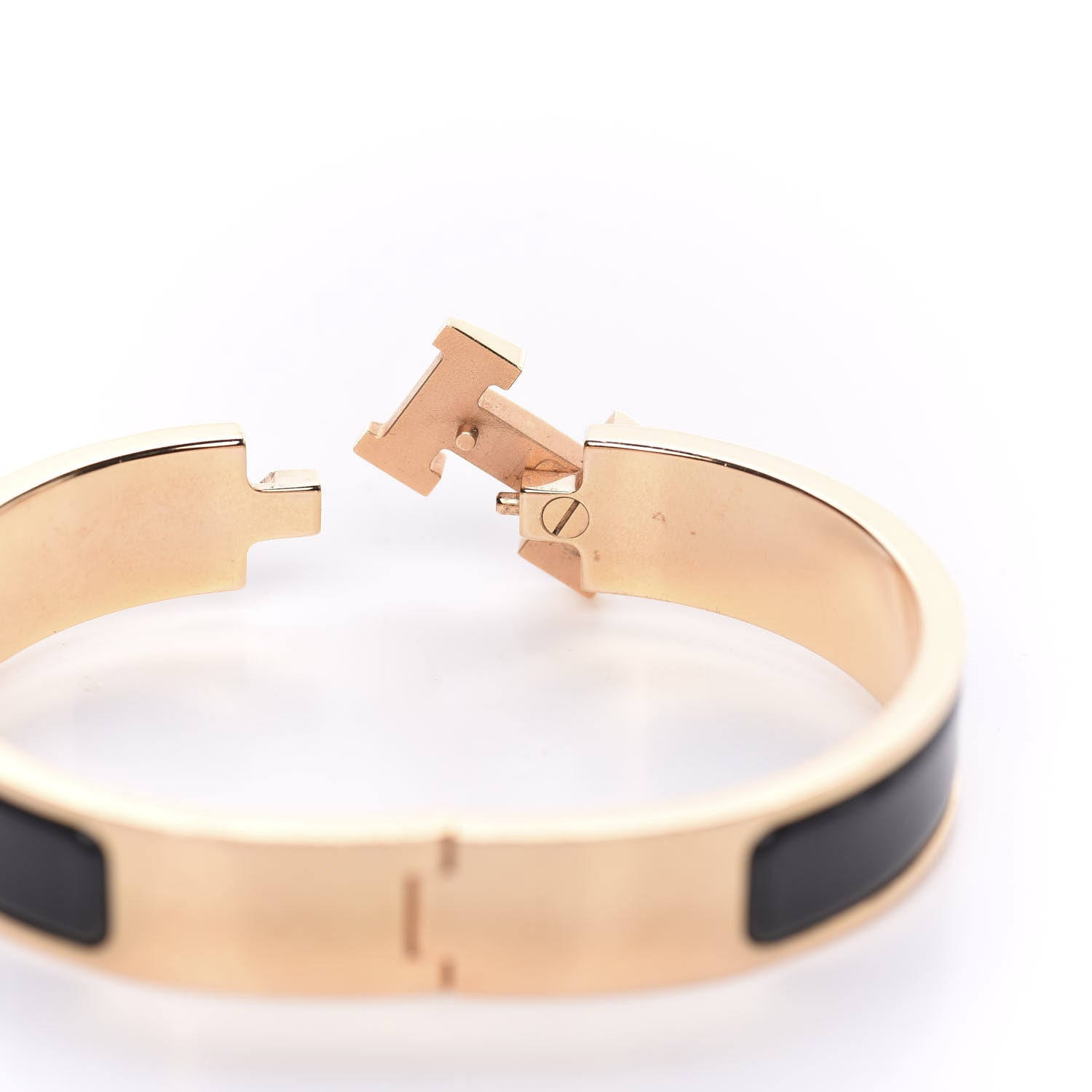 Hermes Enamel Narrow Clic Clac H Bracelet PM Black 4 of 6