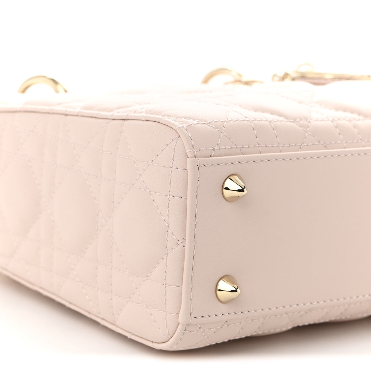 Christian Dior Lambskin Cannage Small My ABCDior Lady Dior Rose Poudre 9 of 10