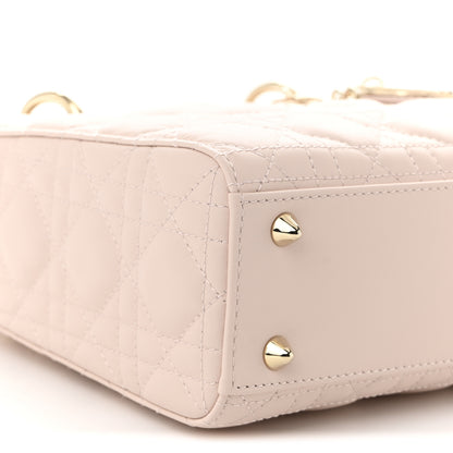 Christian Dior Lambskin Cannage Small My ABCDior Lady Dior Rose Poudre 9 of 10