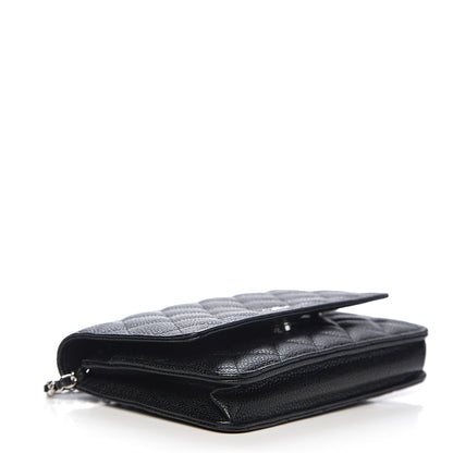 Chanel Caviar Quilted Wallet On Chain WOC Black 3 of 11