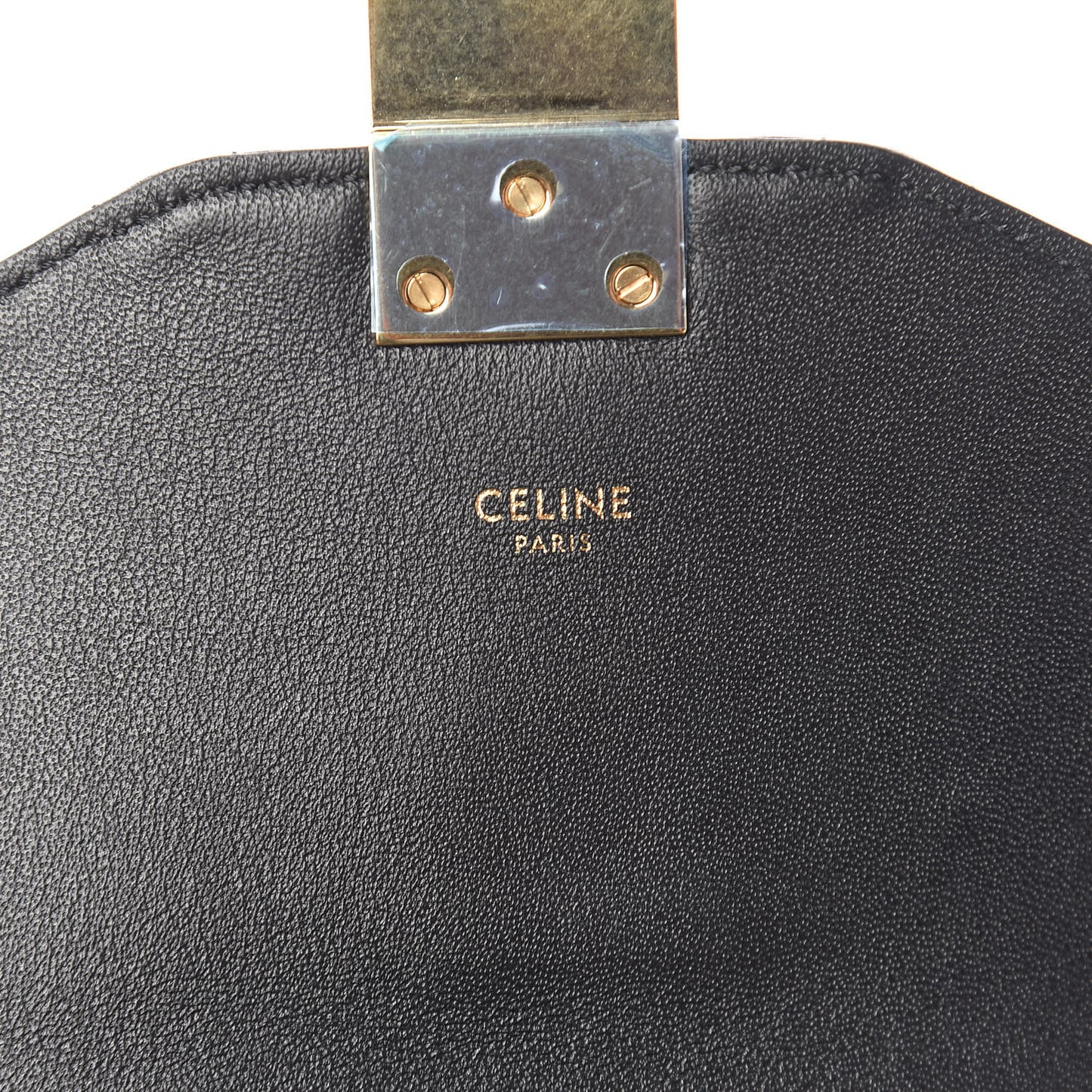 Calfskin Quilted Medium C Bag Black