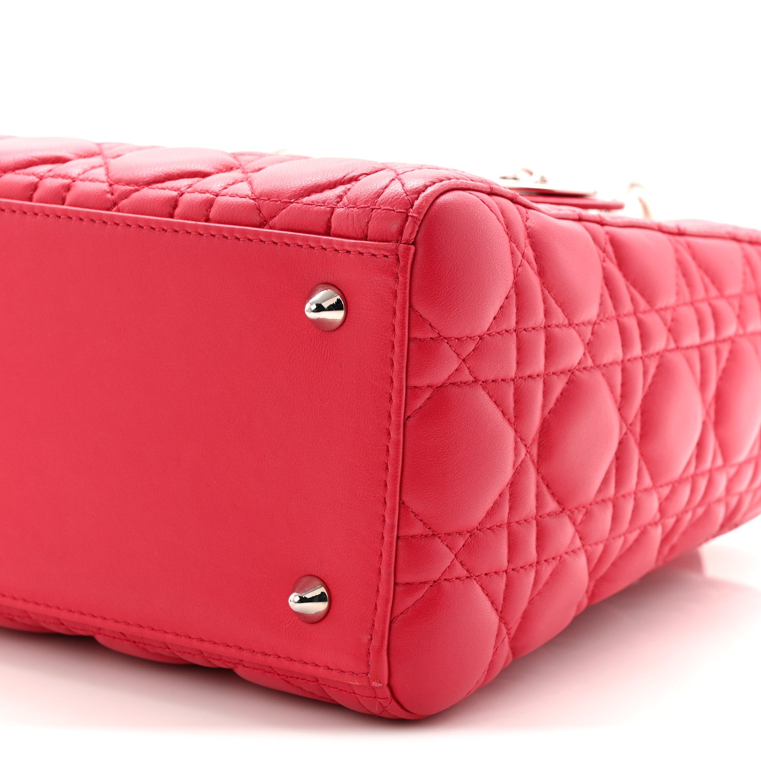Christian Dior Lambskin Cannage Medium Lady Dior Pink 10 of 10