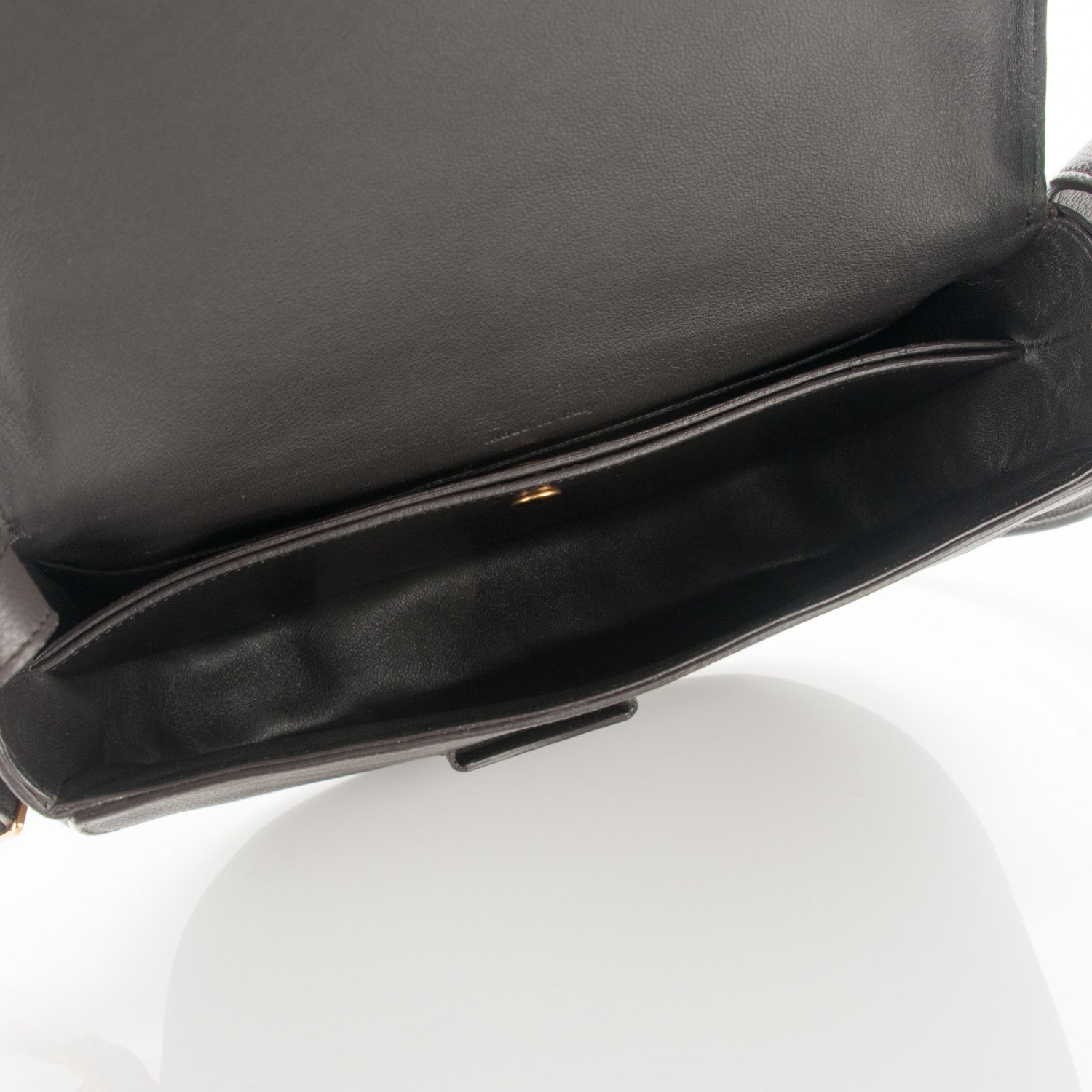 Celine Grained Calfskin Medium Trotteur Dark Taupe 5 of 7