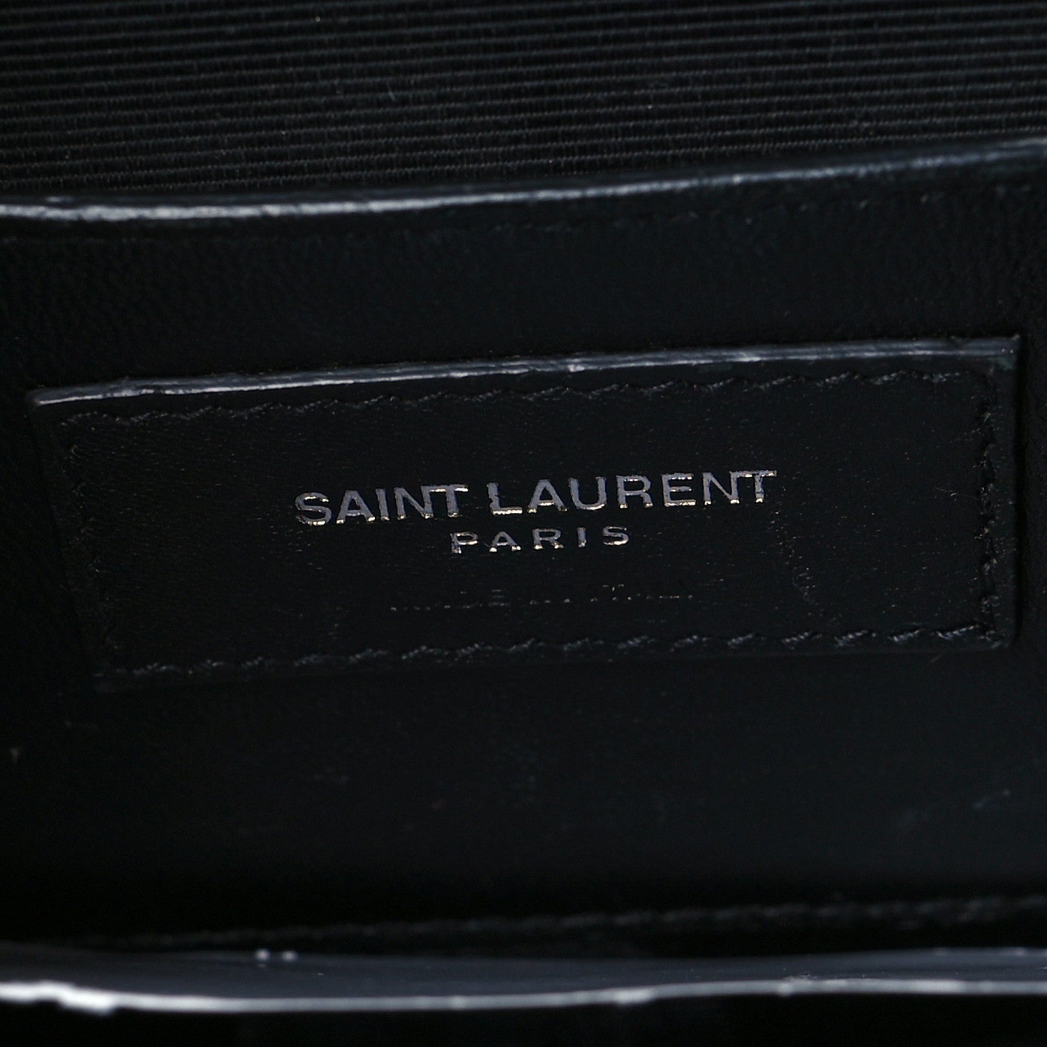 Saint Laurent Grain De Poudre Textured Mixed Matelasse Triquilt Medium Monogram Satchel Black 6 of 9