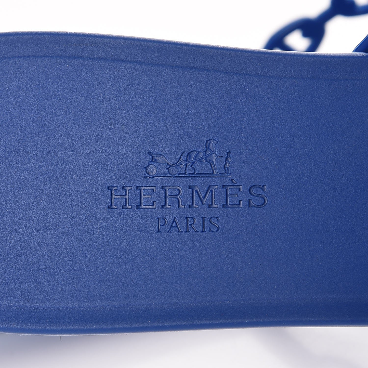 Hermes Rubber Chaine d'Ancre Rivage Sandals 39 Bleu Smalt 6 of 8