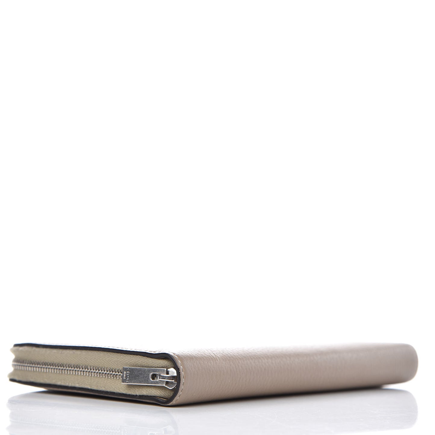 Grained Calfskin Large Zip Around Multifunction Wallet Dune