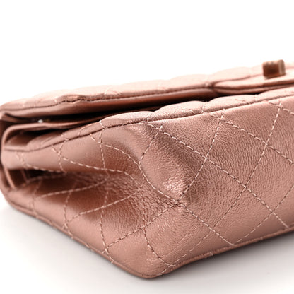 Chanel Metallic Grained Calfskin Quilted 2.55 Reissue 225 Flap Copper Pink 9 of 11