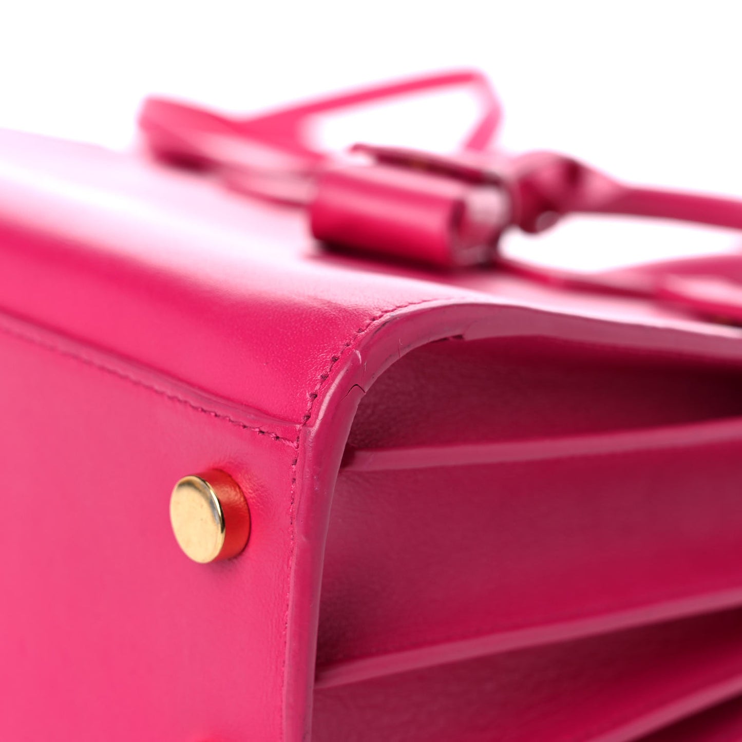 Calfskin Nano Sac De Jour Lipstick Fuchsia