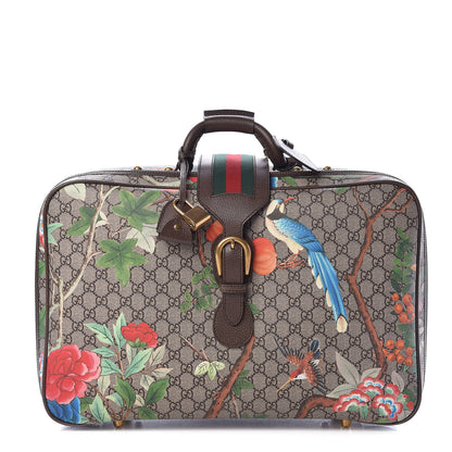 Gucci GG Supreme Monogram Tian Web Suitcase Beige Multicolor New Acero 1 of 12