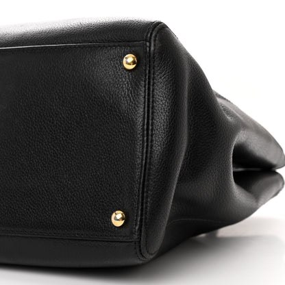 Chanel Calfskin Cerf Executive Shopper Tote Black 12 of 15