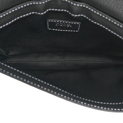 Christian Dior X KAWS Grained Calfskin Saddle Pouch Black 5 of 8