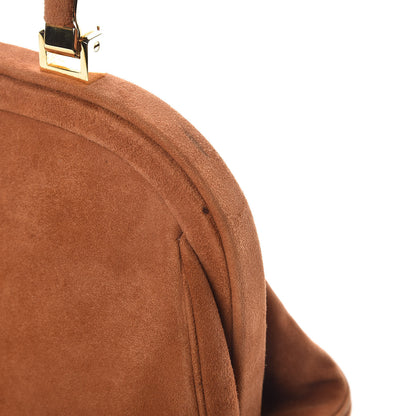 Judith Leiber Suede Frame Bag Tan 8 of 8