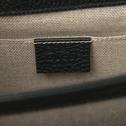 Gucci Dollar Calfskin Small Interlocking G Shoulder Bag Black 6 of 12