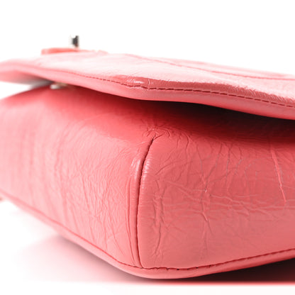 Chanel Crumpled Calfskin Quilted Bi Vintage Small Single Flap Pink 10 of 10