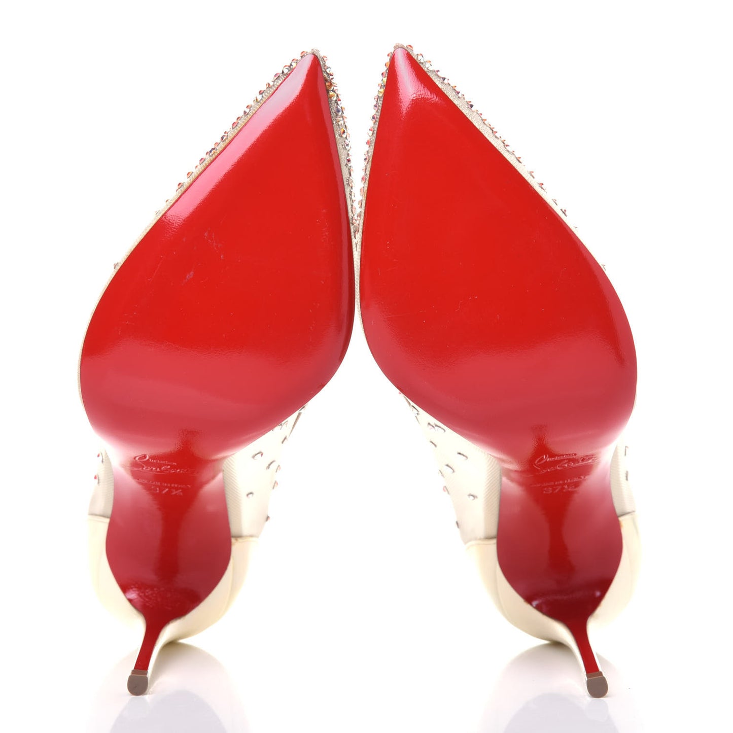 Rete Patent Crystal Strass Follies 100 Pumps 37.5 Version
